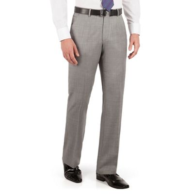 J by Jasper Conran Grey pick and pick flat front tailored fit occsions suit trouser